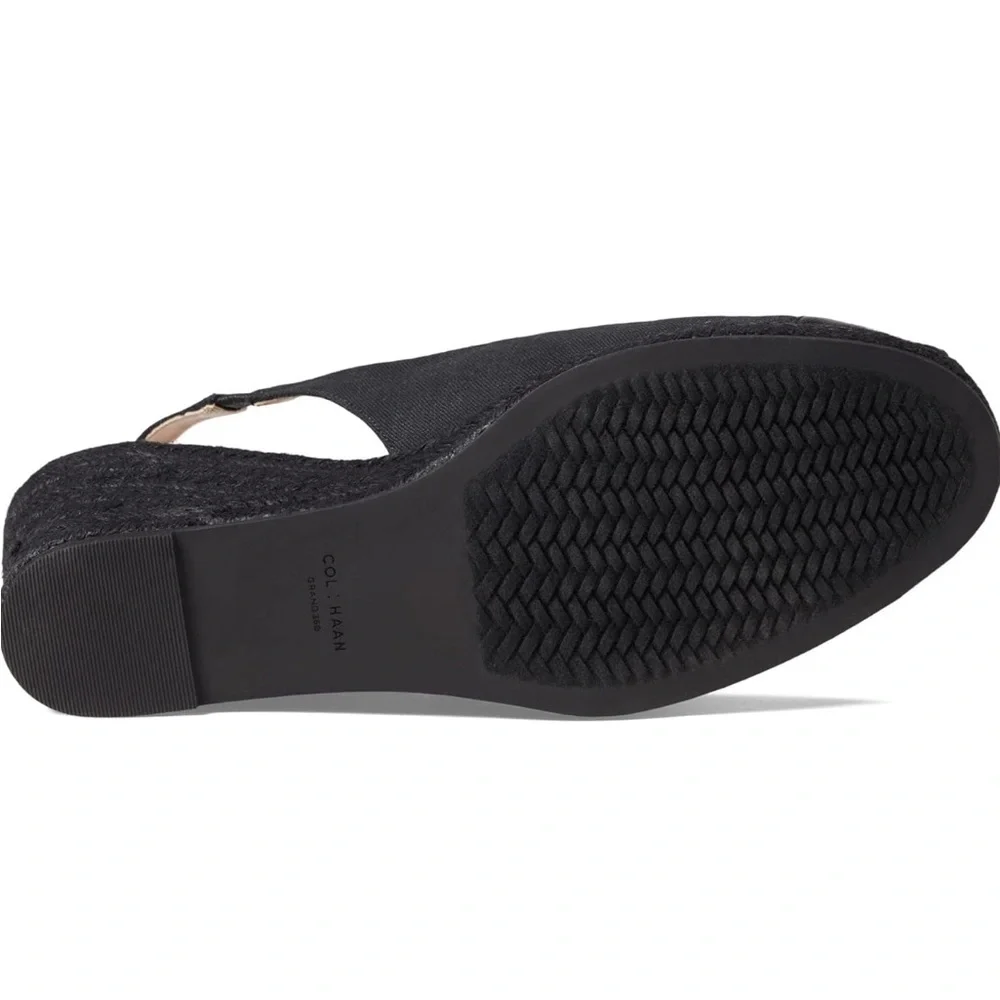 - 🔥🖤Cole Haan Cloudfeel Espadrille Wedge Slingback